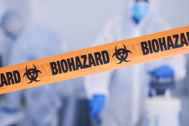 Professional Biohazard Cleanup technician working in Bergheim, TX